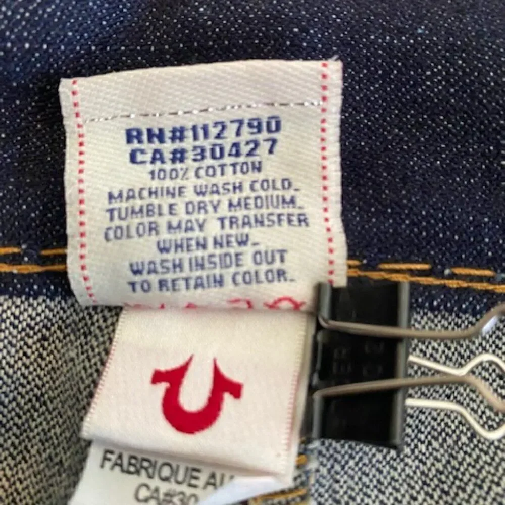 True Religion World Tour Billy Super T bootcut jeans, size 38